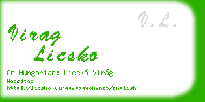 virag licsko business card