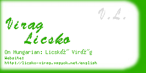 virag licsko business card